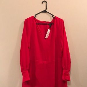 Long Sleeve Red Dress